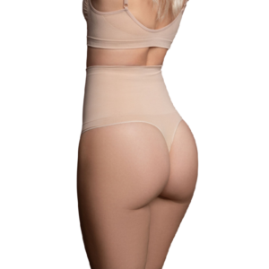 BYE-BRA - THONG STYLE SEAMLESS GIRDLE BEIGE SIZE S