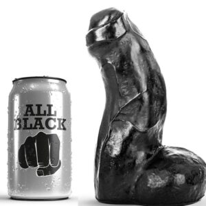 ALL BLACK - REALISTIC DONG BLACK 17 CM