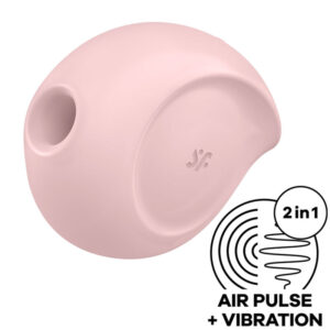 SATISFYER - SUGAR RUSH AIR PULSE STIMULATOR & VIBRATOR PINK