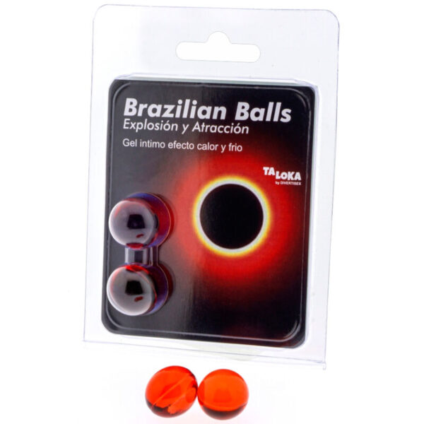 TALOKA - 2 BRAZILIAN BALLS HOT & COLD EFFECT EXCITING GEL