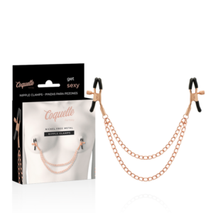 COQUETTE CHIC DESIRE - FANTASY METAL NIPPLE CLIPS WITH CHAIN