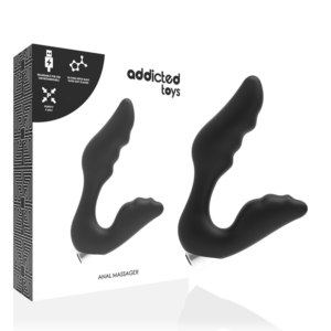 ADDICTED TOYS - PROSTATIC VIBRATOR RECHARGEABLE MODEL 6 - BLACK