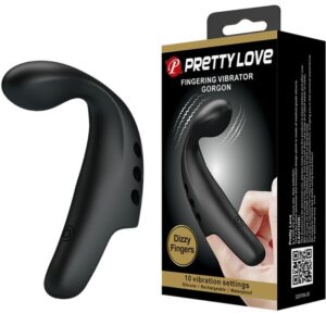 PRETTY LOVE - BLACK GORGON VIBRATOR THIMBLE