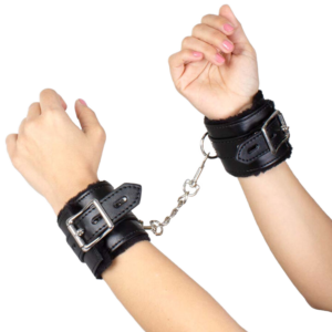 SECRETPLAY - BLACK BONDAGE HANDCUFFS BDSM COLLECTION