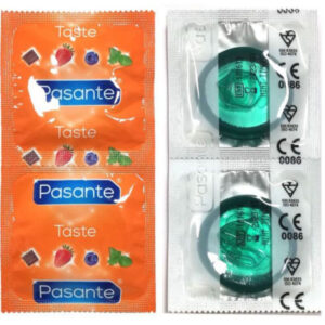 PASANTE - CONDOMS FLAVOR MINT BAG 144 UNITS