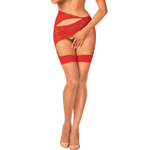 OBSESSIVE - S814 STOCKINGS RED S/M