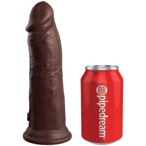 KING COCK - ELITE REALISTIC SILICONE DILDO 20.3 CM BROWN