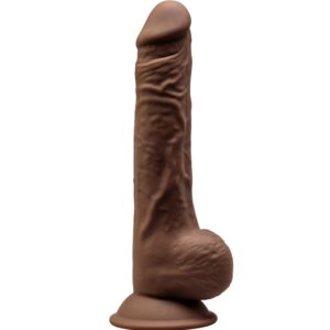 SILEXD - MODEL 1 REALISTIC PENIS PREMIUM SILEXPAN SILICONE BROWN 24 CM