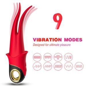 ARMONY - SHADOW VIBRATOR DOUBLE-HEAD TEASING RED