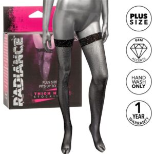 CALEXOTICS - RADIANCE THIGH HIGH STOCKINGS RHINE PLUS SIZE