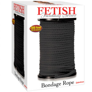 FETISH FANTASY SERIES - SERIES BONDAGE ROPE BLACK 60.96 METERS