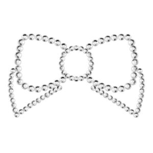 BIJOUX - MIMI BOW SILVER NIPPLE COVERS