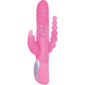 SEVEN CREATIONS - E RABBIT TRIPLE PLAY PINK TRIPLE STIMULATION VIBRATOR