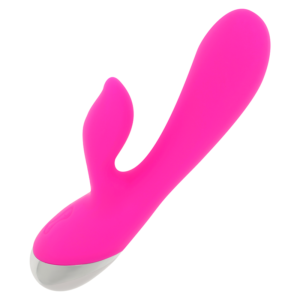 OHMAMA - VIBRATOR WITH RABBIT 10 VIBRATION MODES 19 CM